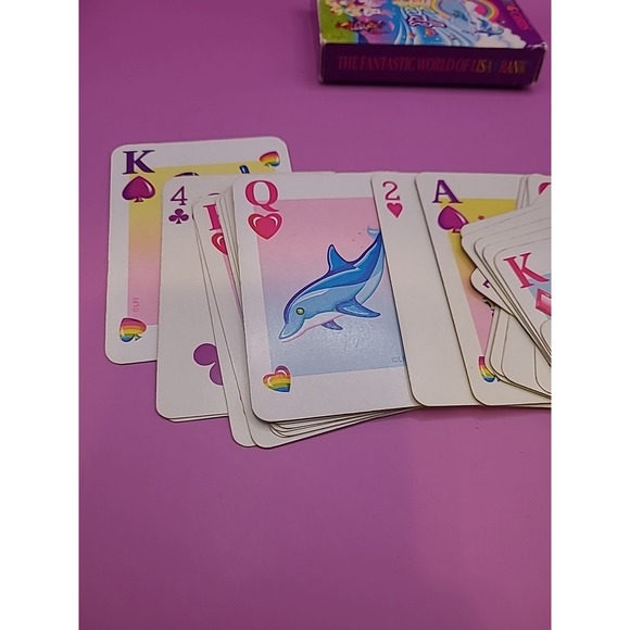 Vintage Lisa Frank Playing Cards Complete w/ Box & Both Jokers Cards Rare - Picture 9 of 14